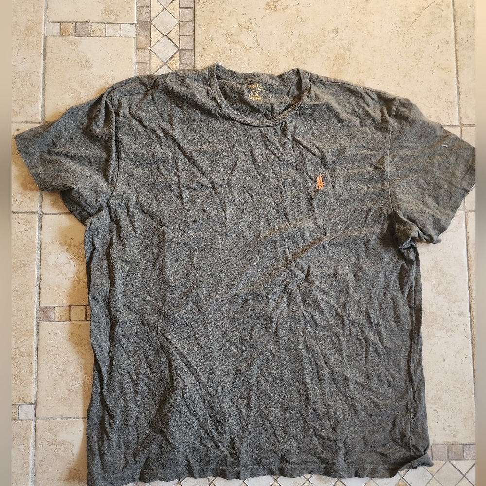Polo by Ralph Lauren Short Sleeve Crew T-Shirt with Orange Pony